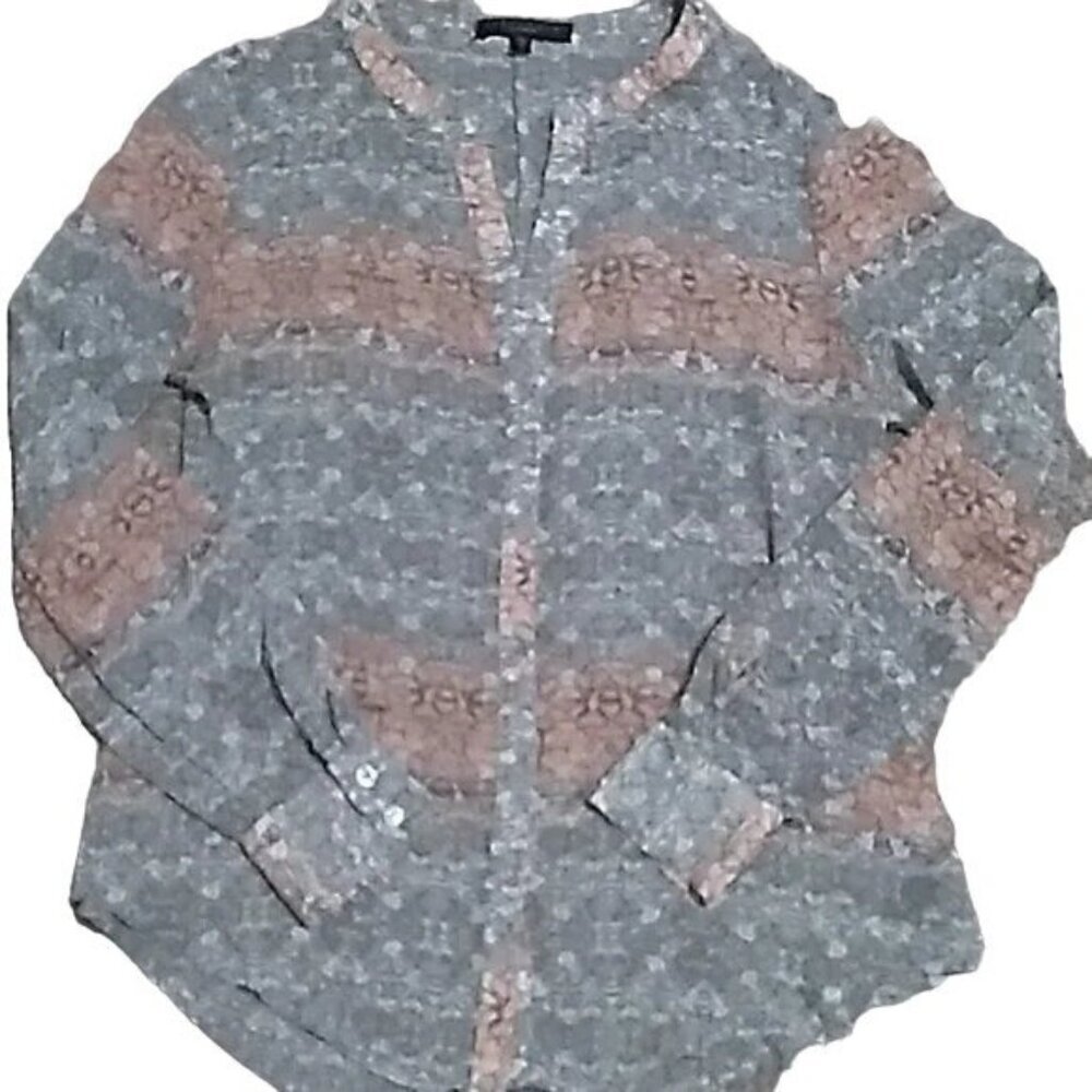 Sanctuary Gray Button Down Tunic